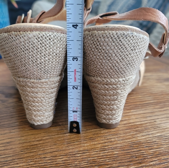 TIMBERLAND Strappy Espadrille Wedges Size 9 - Picture 5 of 6